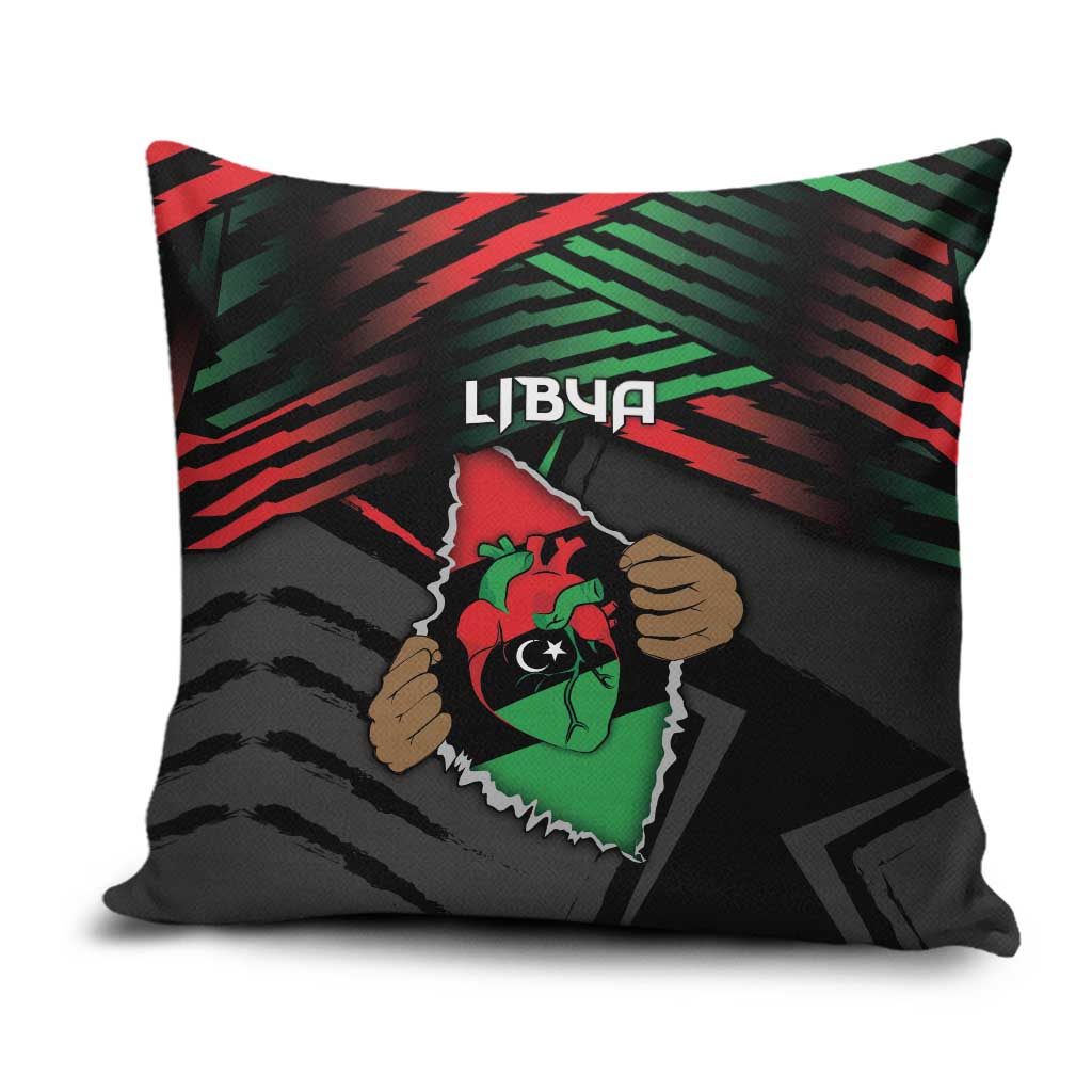 Libya In My Veins Pillow Cover - African Pride