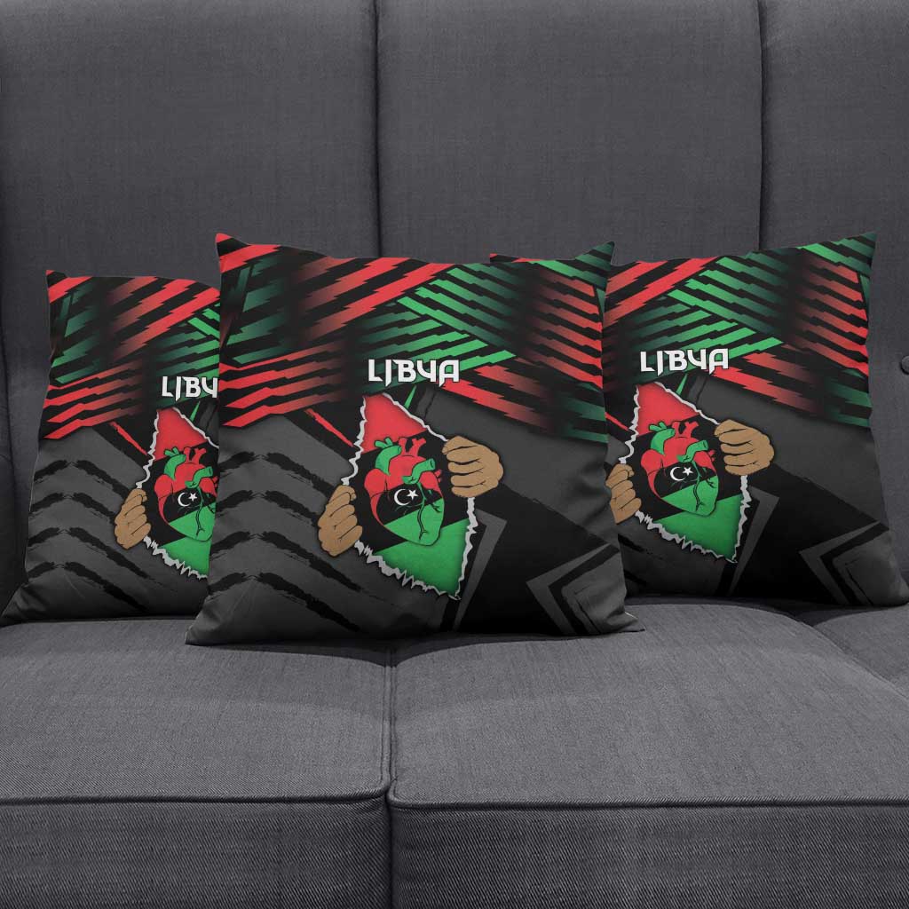 Libya In My Veins Pillow Cover - African Pride