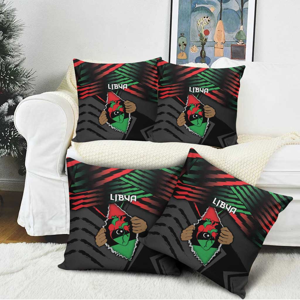 Libya In My Veins Pillow Cover - African Pride