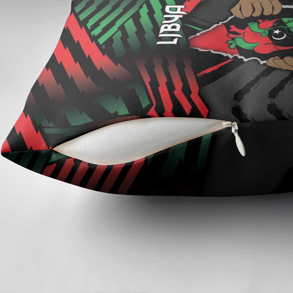 Libya In My Veins Pillow Cover - African Pride
