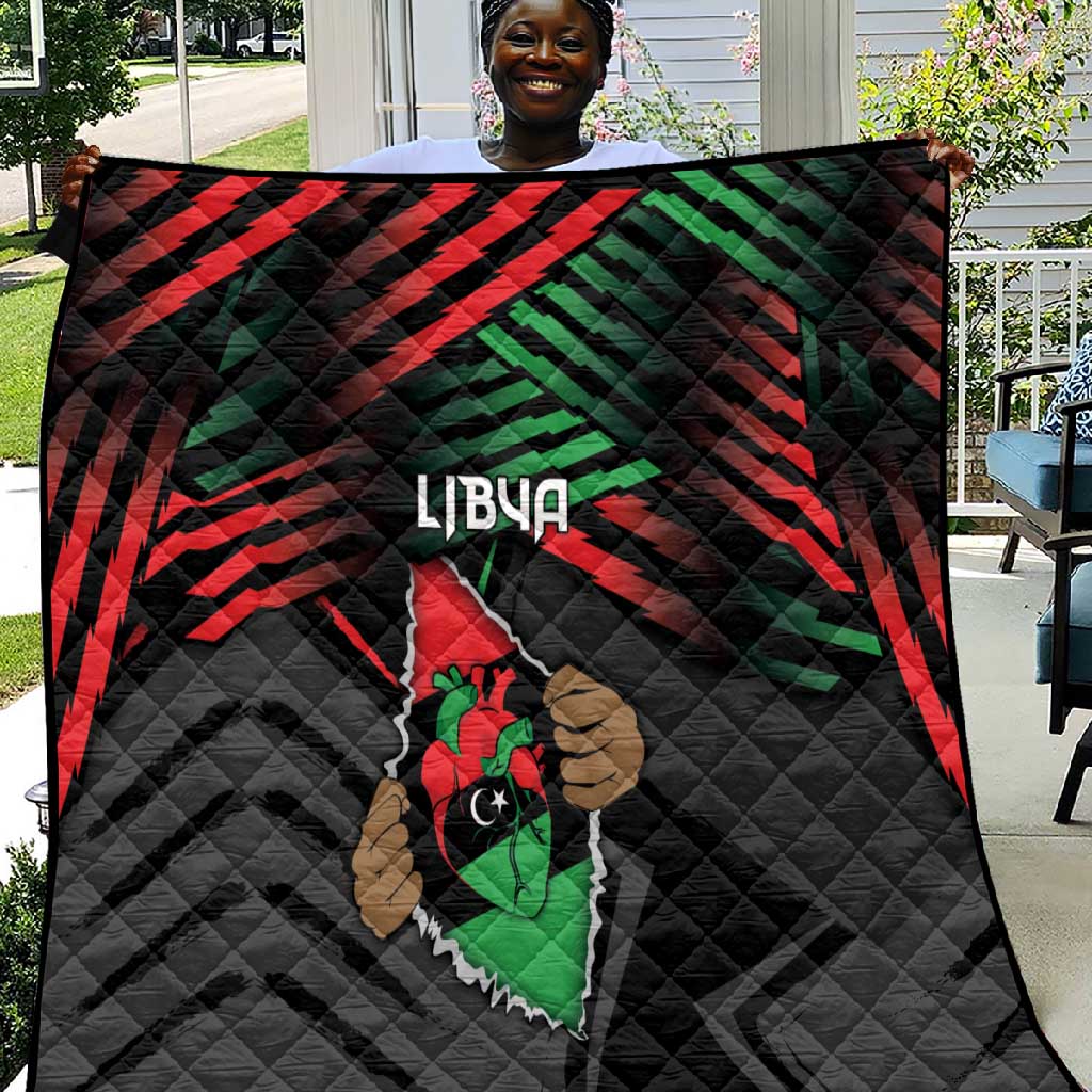 Libya In My Veins Quilt - African Pride