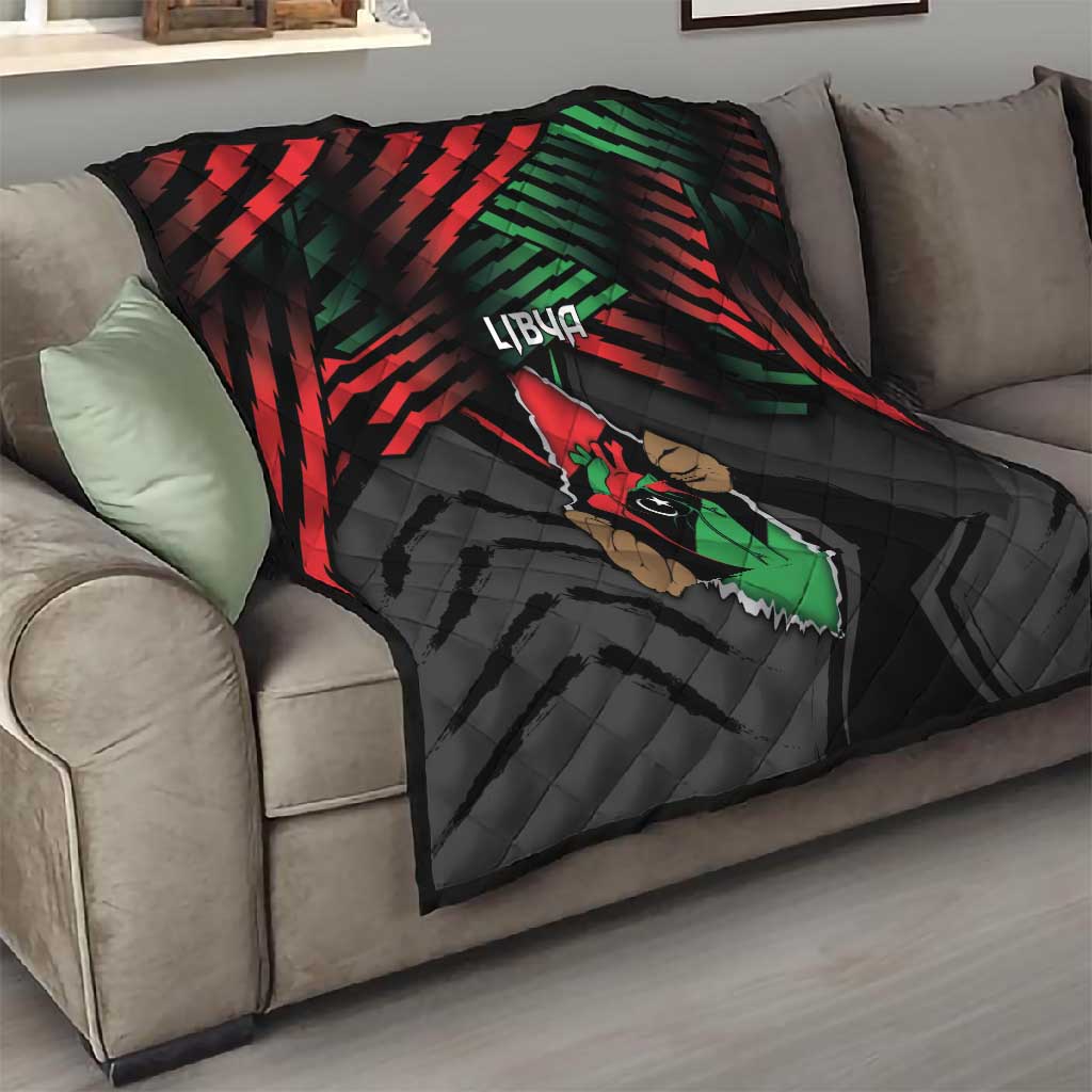 Libya In My Veins Quilt - African Pride