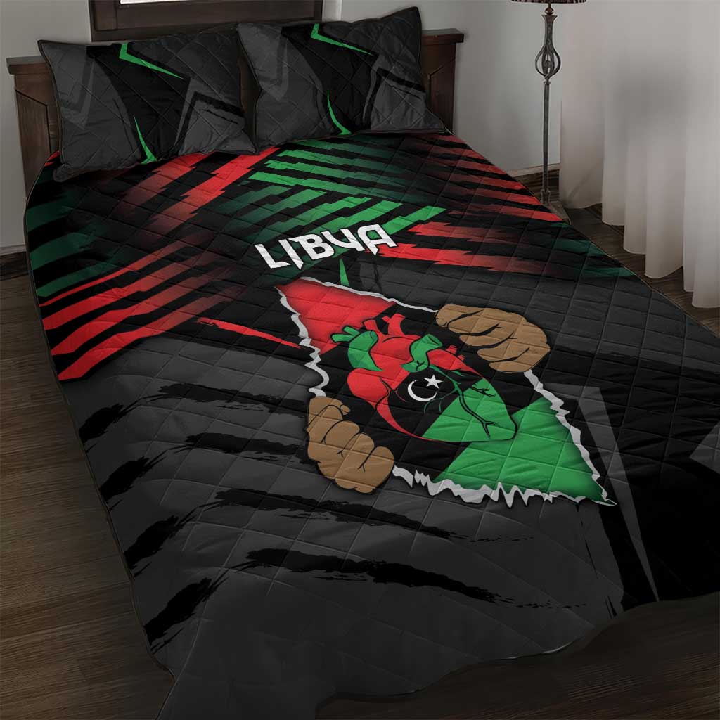 Libya In My Veins Quilt Bed Set - African Pride