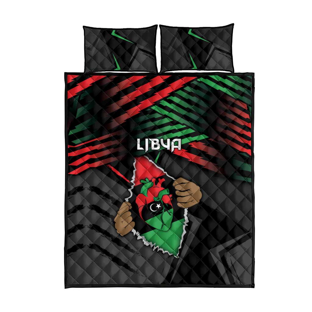 Libya In My Veins Quilt Bed Set - African Pride