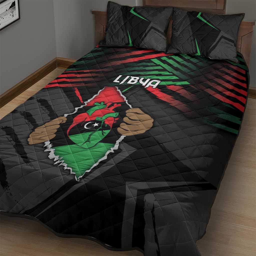 Libya In My Veins Quilt Bed Set - African Pride