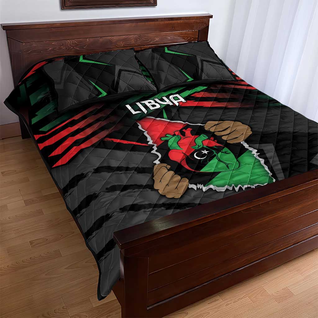 Libya In My Veins Quilt Bed Set - African Pride