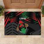 Libya In My Veins Rubber Doormat - African Pride