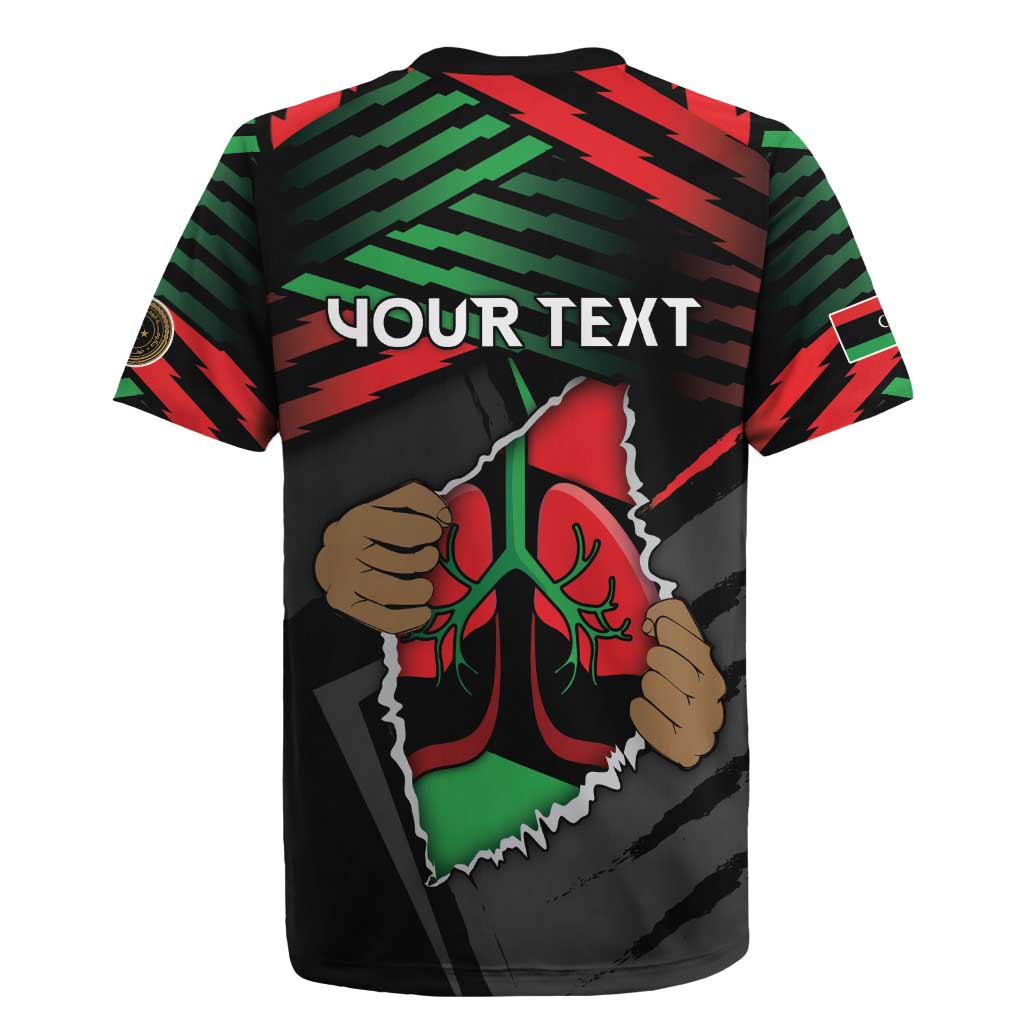 Personalized Libya In My Veins Rugby Jersey - African Pride