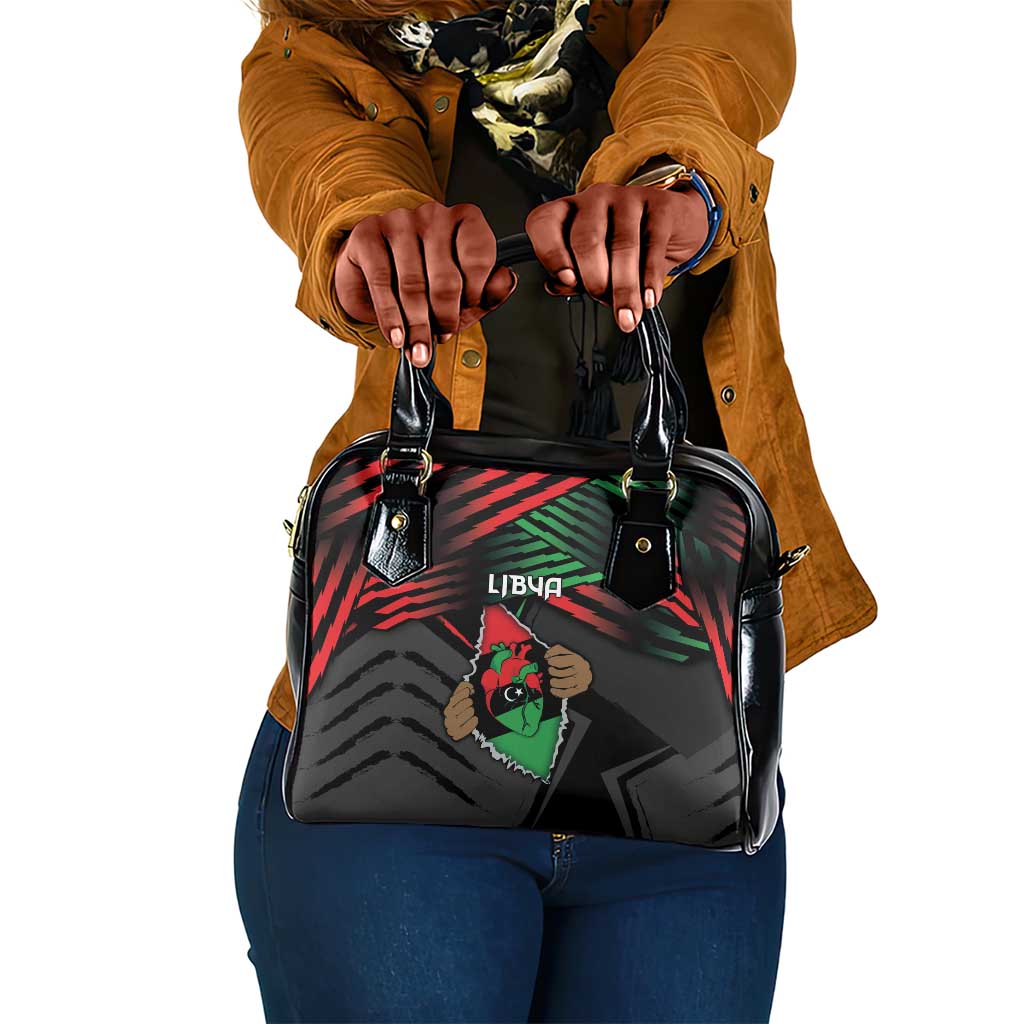 Libya In My Veins Shoulder Handbag - African Pride