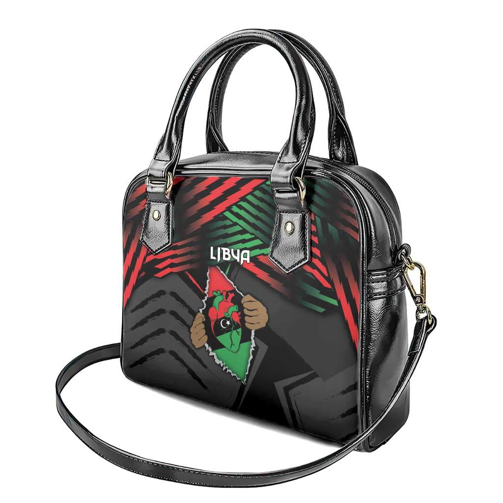 Libya In My Veins Shoulder Handbag - African Pride