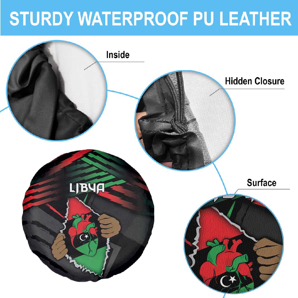 Libya In My Veins Spare Tire Cover - African Pride