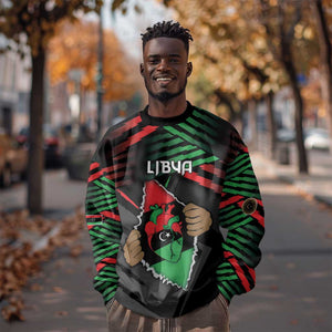 Personalized Libya In My Veins Sweatshirt - African Pride