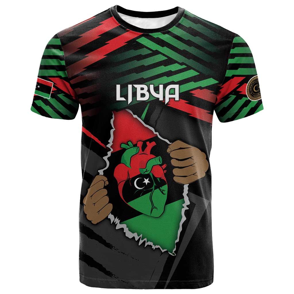 Personalized Libya In My Veins T shirt - African Pride