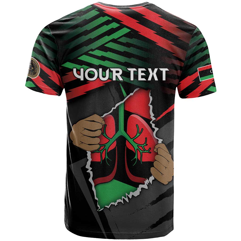 Personalized Libya In My Veins T shirt - African Pride