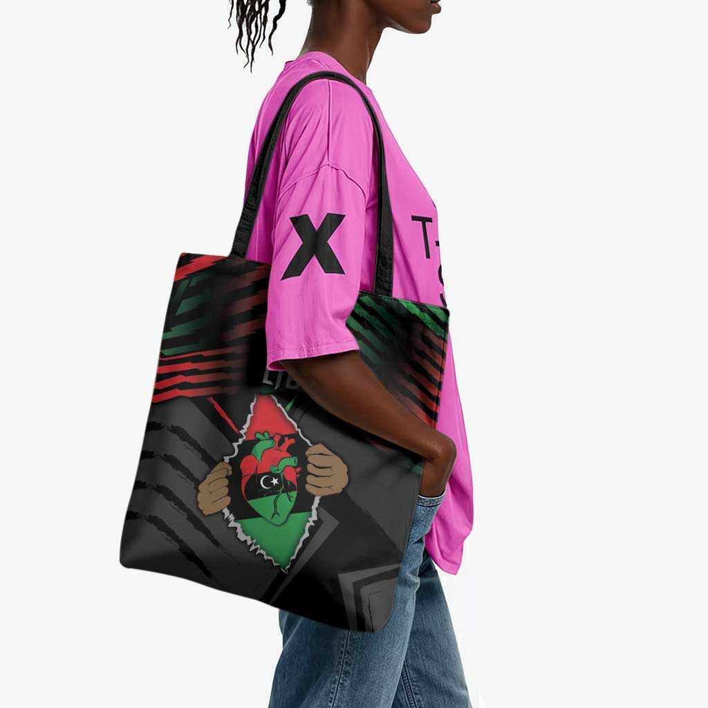 Libya In My Veins Tote Bag - African Pride
