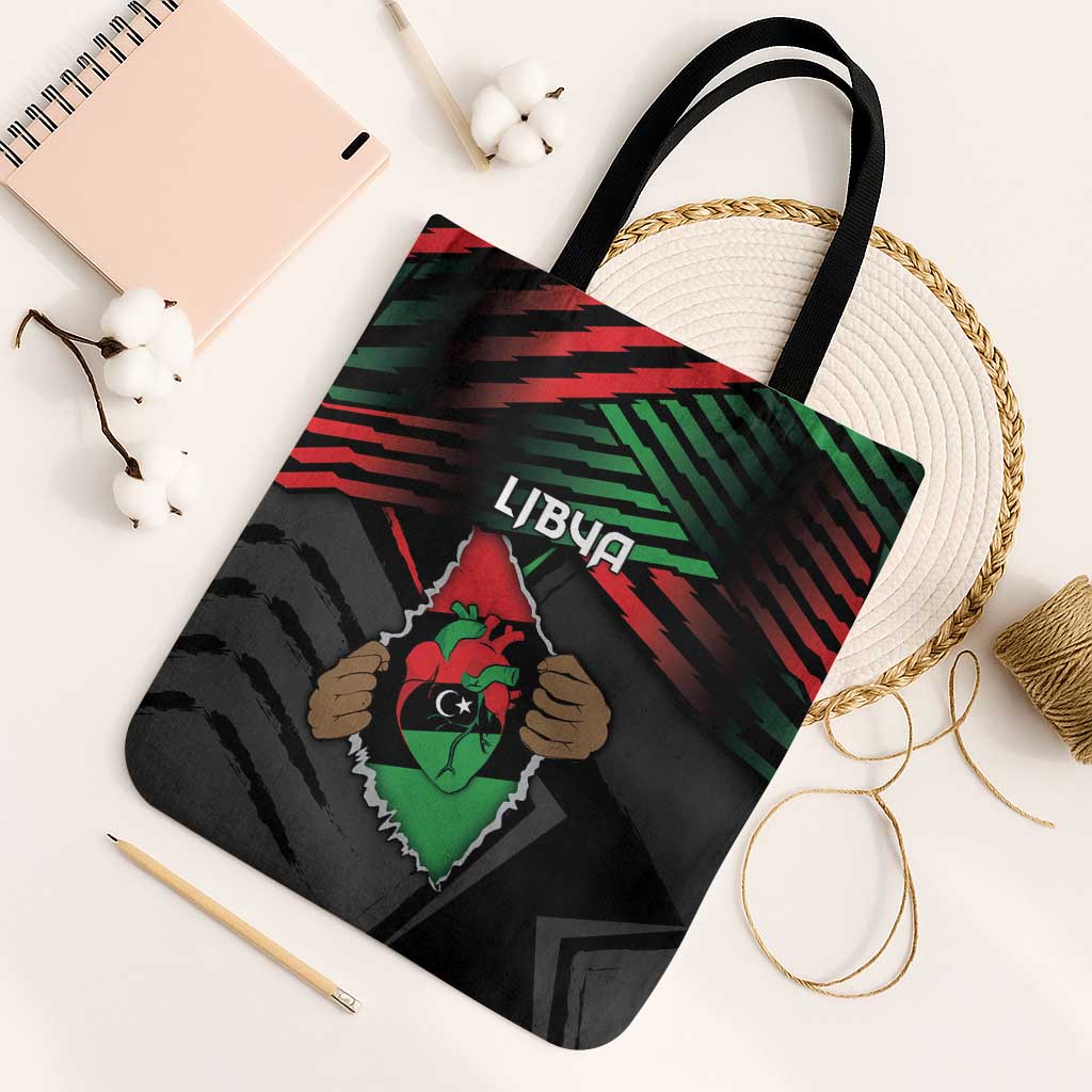Libya In My Veins Tote Bag - African Pride