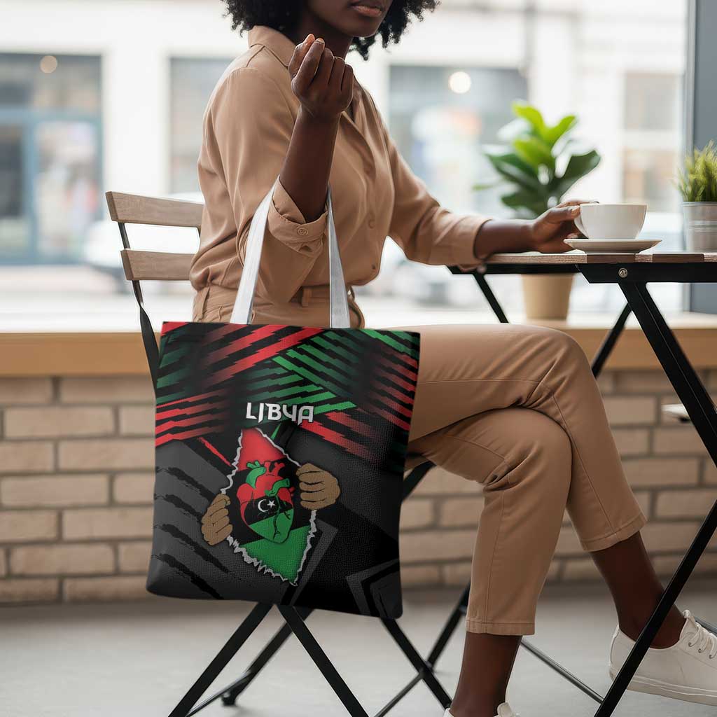 Libya In My Veins Tote Bag - African Pride