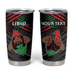 Personalized Libya In My Veins Tumbler Cup - African Pride