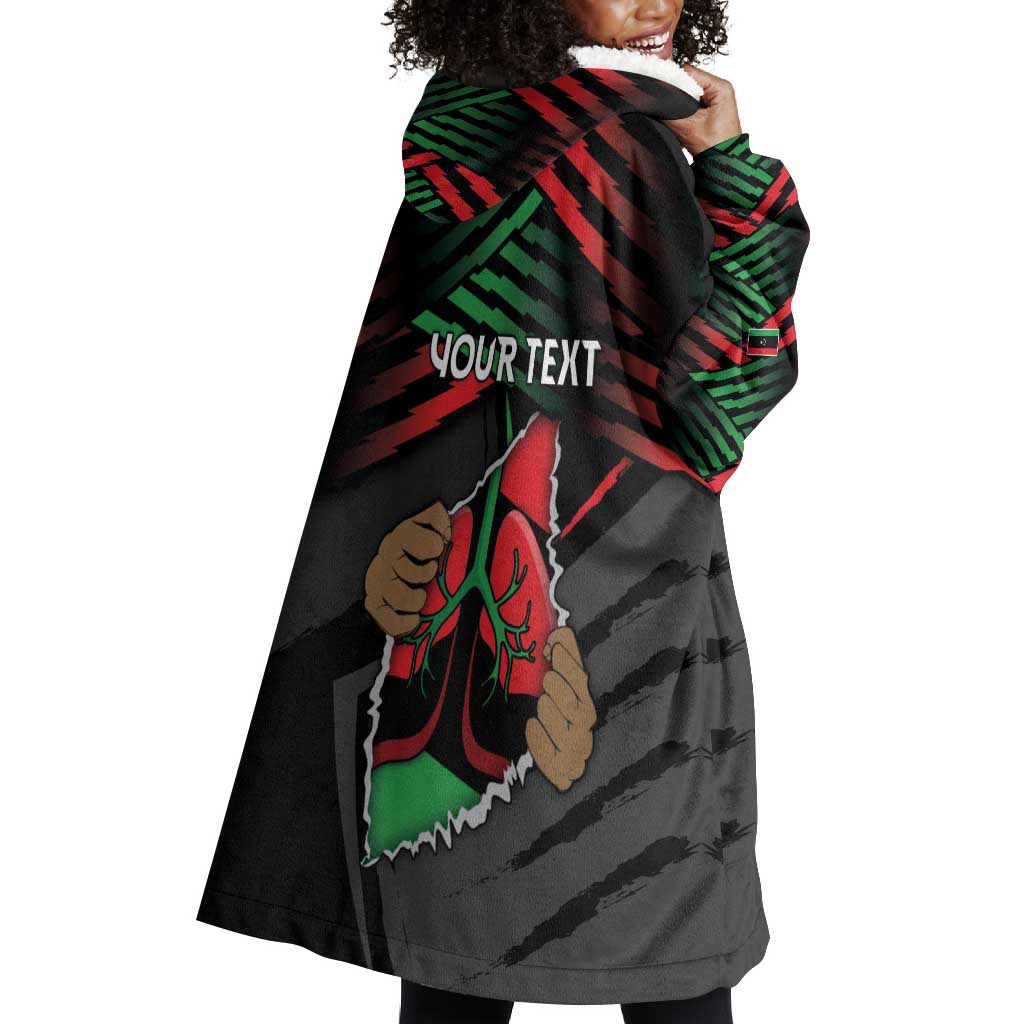 Personalized Libya In My Veins Wearable Blanket Hoodie - African Pride