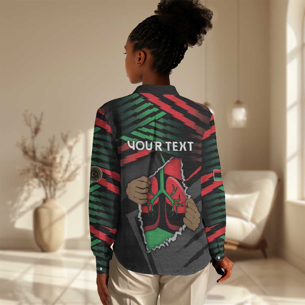 Personalized Libya In My Veins Women Casual Shirt - African Pride