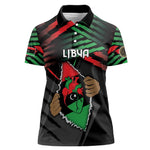 Personalized Libya In My Veins Women Polo Shirt - African Pride