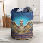 Egyptian Goddess Isis Laundry Basket Ancient Mythology Winged Queen