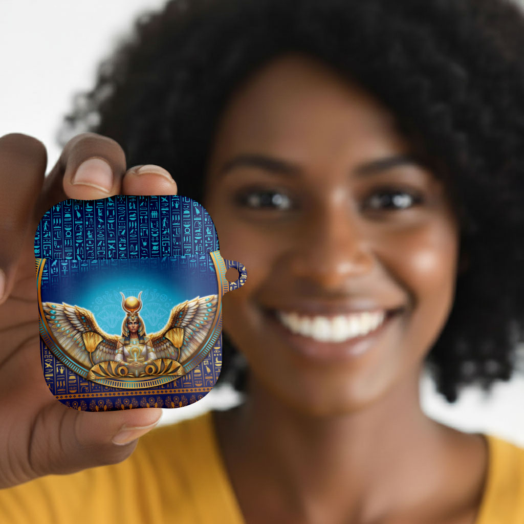 Egyptian Goddess Isis AirPods Case Ancient Mythology Winged Queen