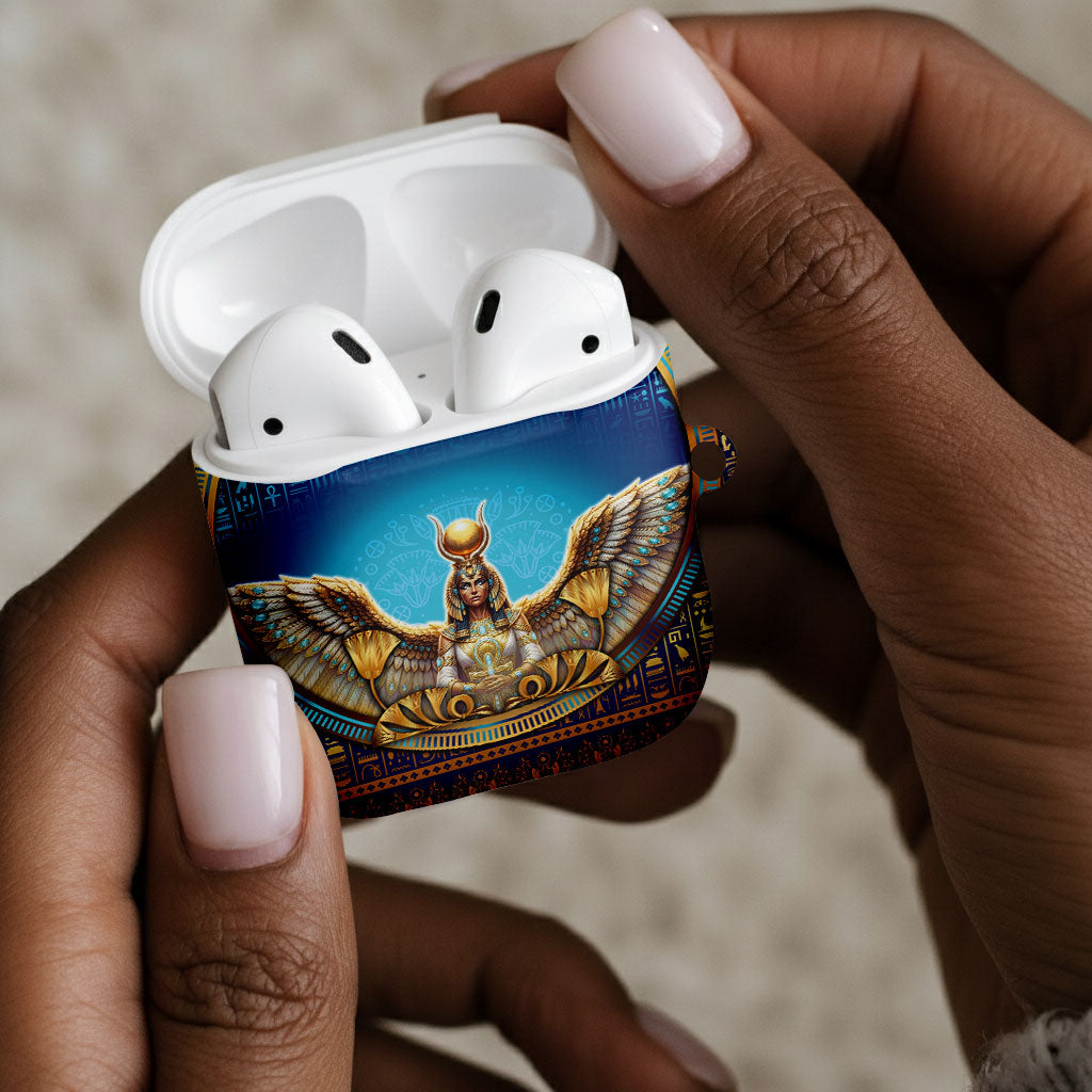 Egyptian Goddess Isis AirPods Case Ancient Mythology Winged Queen