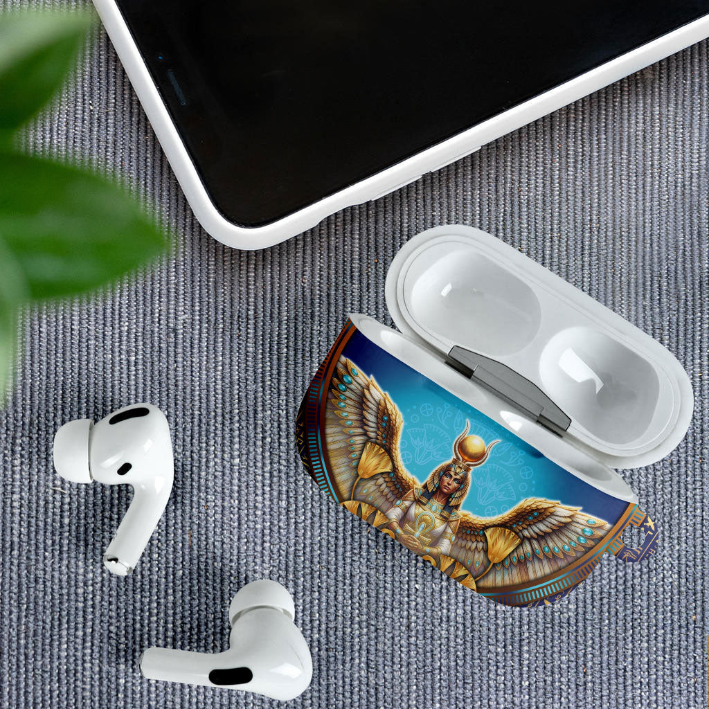 Egyptian Goddess Isis AirPods Case Ancient Mythology Winged Queen