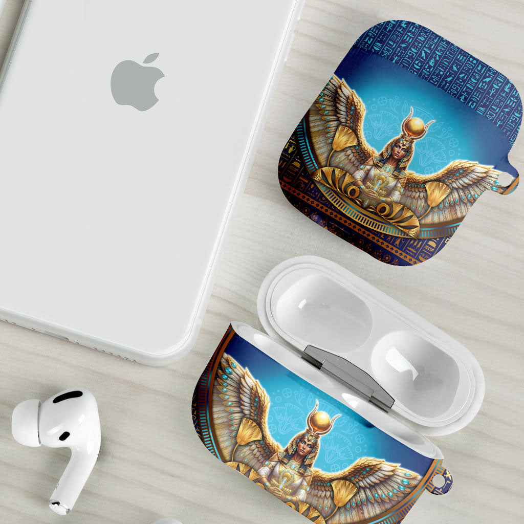 Egyptian Goddess Isis AirPods Case Ancient Mythology Winged Queen