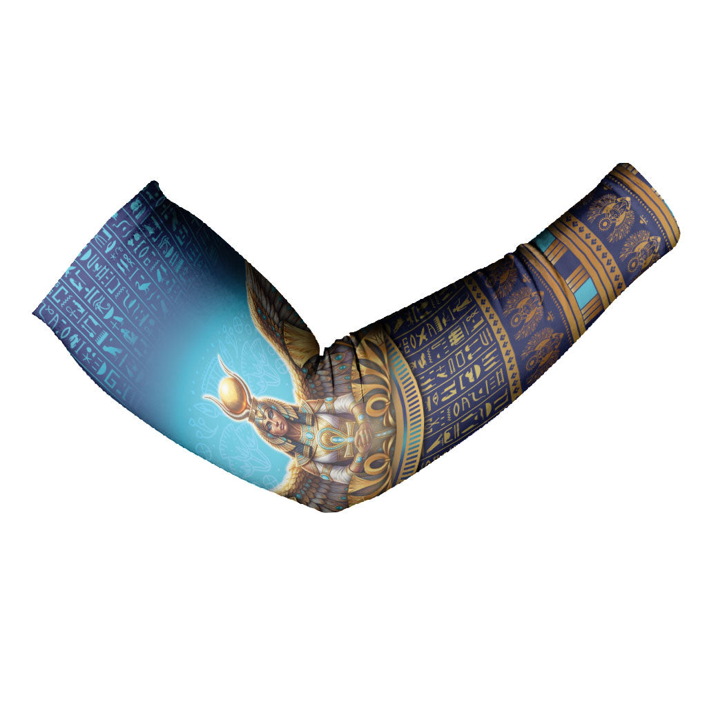 Egyptian Goddess Isis Arm Sleeves Ancient Mythology Winged Queen