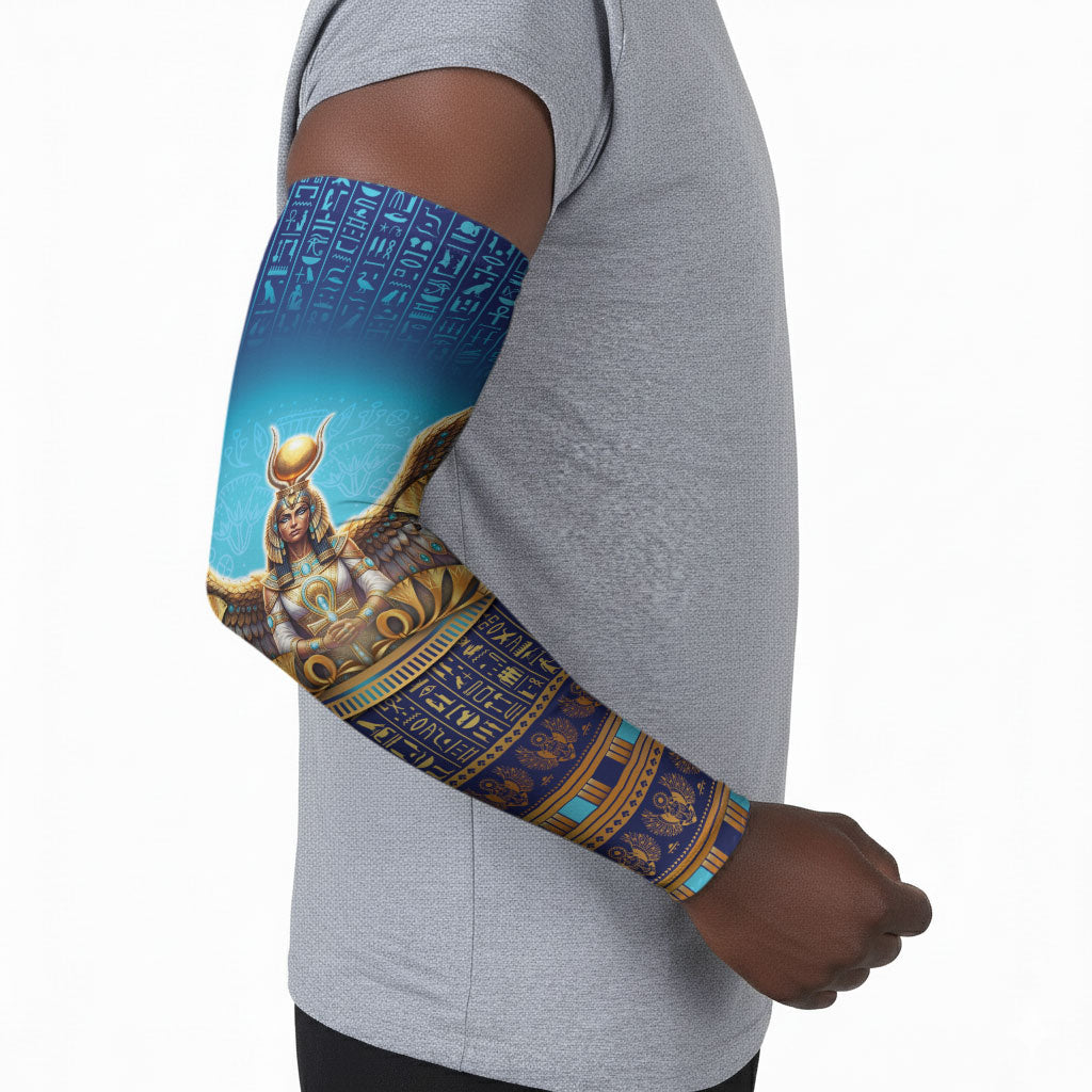 Egyptian Goddess Isis Arm Sleeves Ancient Mythology Winged Queen