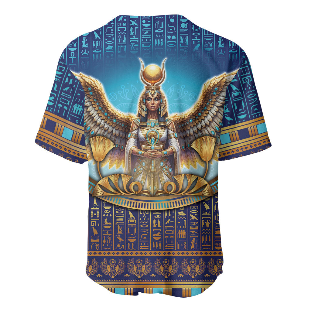 Egyptian Goddess Isis Baseball Jersey Ancient Mythology Winged Queen
