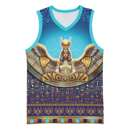 Egyptian Goddess Isis Basketball Jersey Ancient Mythology Winged Queen