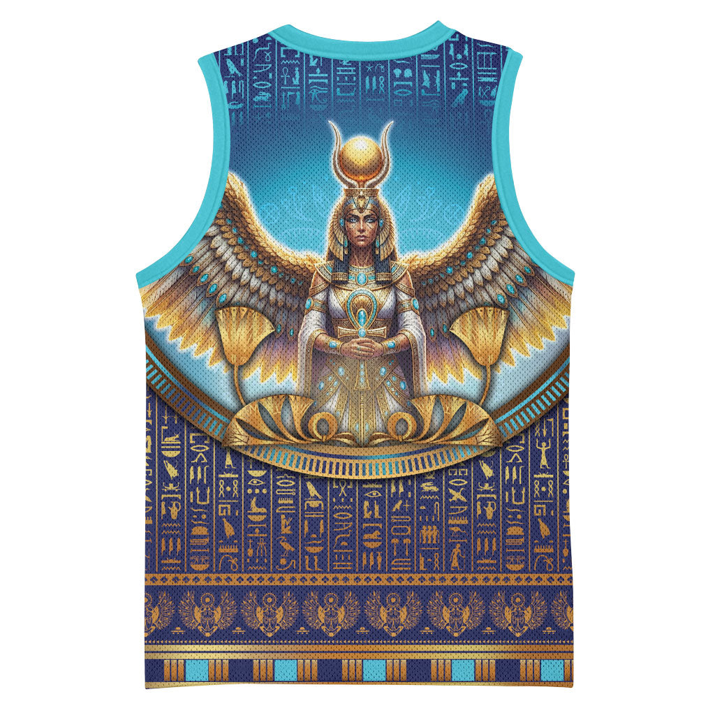Egyptian Goddess Isis Basketball Jersey Ancient Mythology Winged Queen