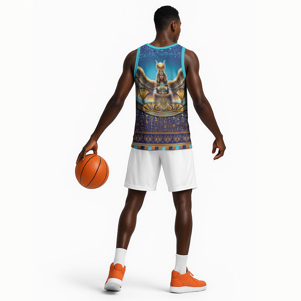 Egyptian Goddess Isis Basketball Jersey Ancient Mythology Winged Queen
