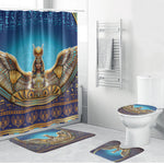 Egyptian Goddess Isis Bathroom Set Ancient Mythology Winged Queen