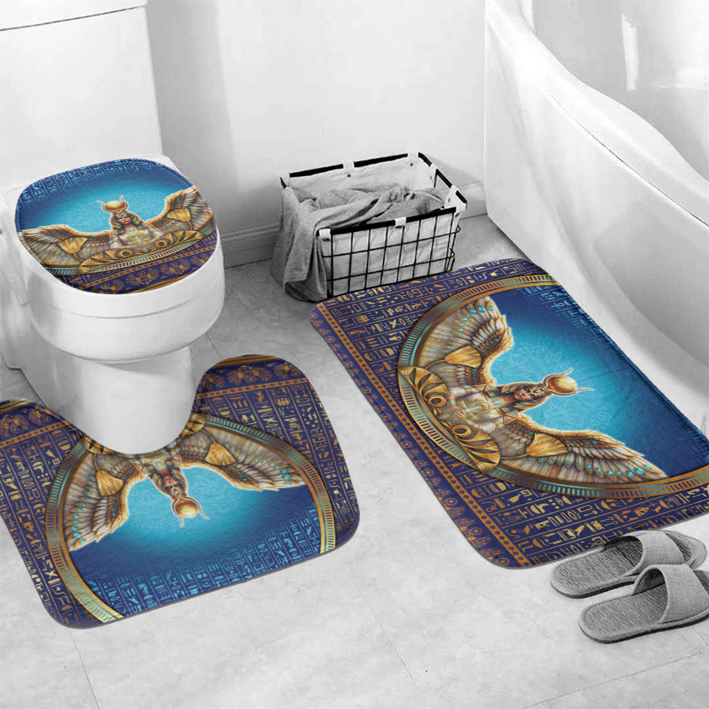 Egyptian Goddess Isis Bathroom Set Ancient Mythology Winged Queen