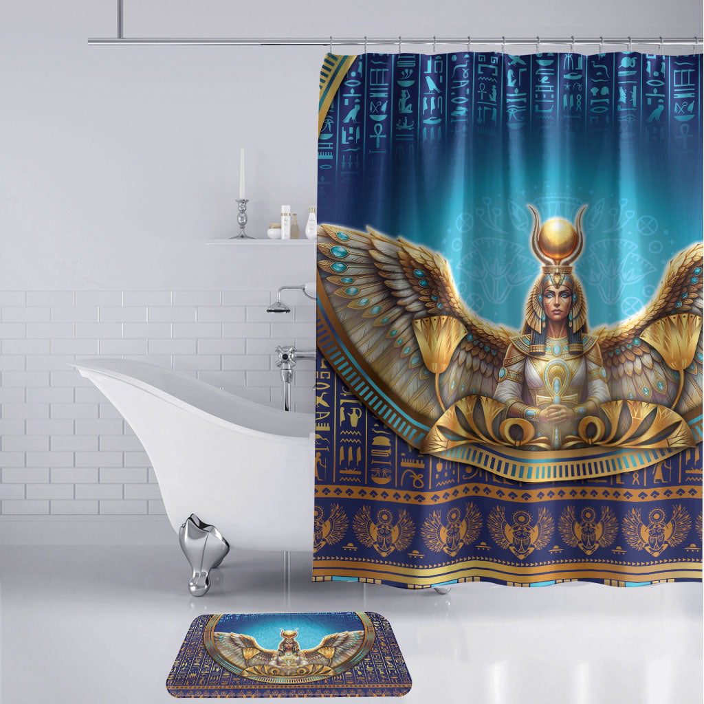 Egyptian Goddess Isis Bathroom Set Ancient Mythology Winged Queen