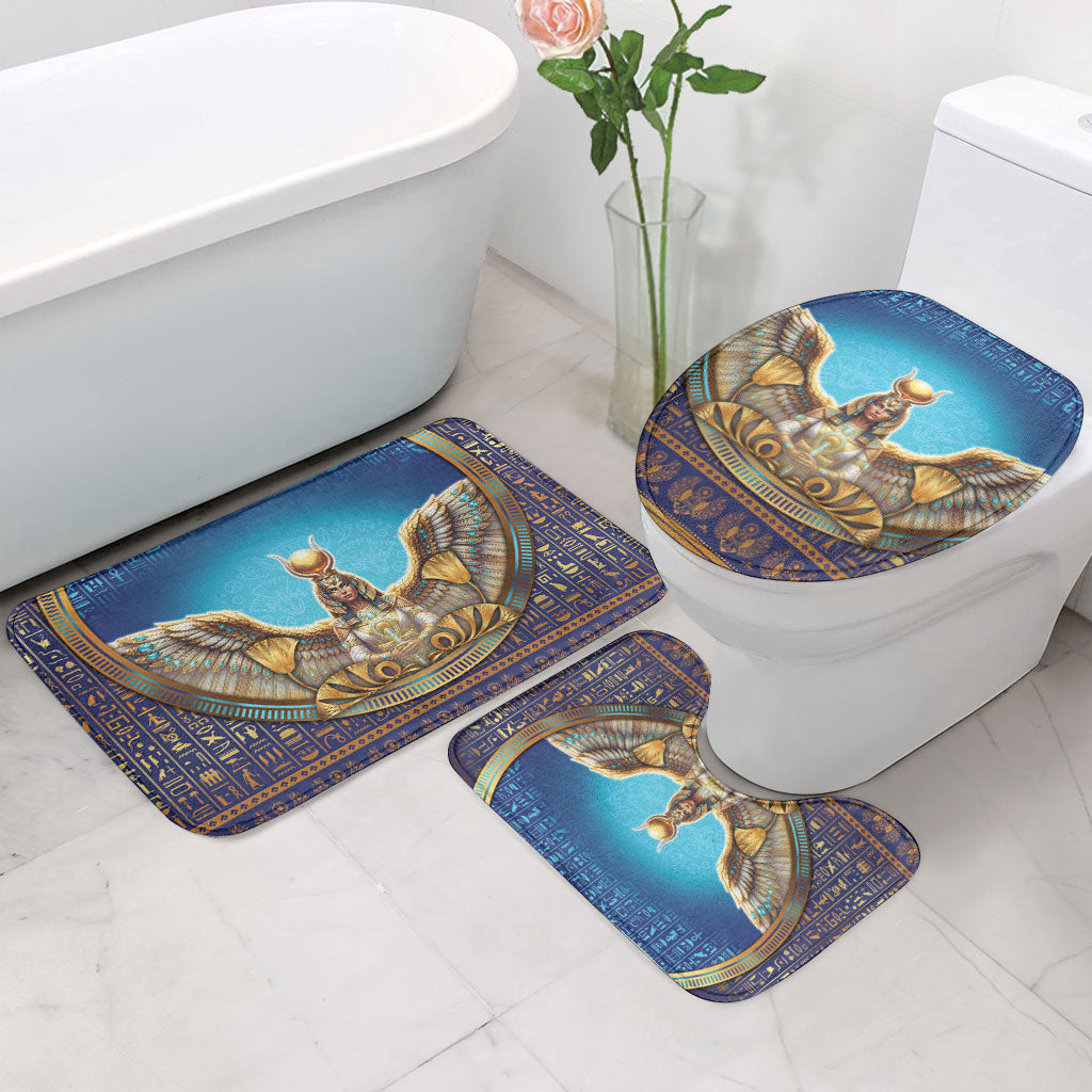 Egyptian Goddess Isis Bathroom Set Ancient Mythology Winged Queen