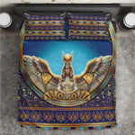 Egyptian Goddess Isis Bedding Set Ancient Mythology Winged Queen