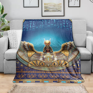 Egyptian Goddess Isis Blanket Ancient Mythology Winged Queen