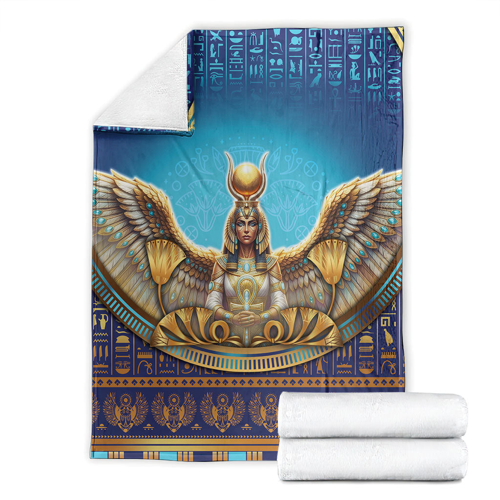 Egyptian Goddess Isis Blanket Ancient Mythology Winged Queen
