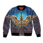 Egyptian Goddess Isis Bomber Jacket Ancient Mythology Winged Queen