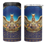 Egyptian Goddess Isis 4 in 1 Can Cooler Tumbler Ancient Mythology Winged Queen