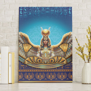 Egyptian Goddess Isis Canvas Wall Art Ancient Mythology Winged Queen