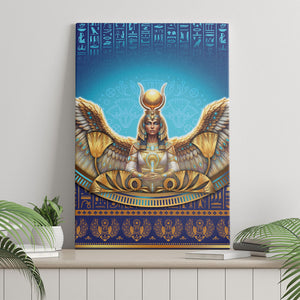 Egyptian Goddess Isis Canvas Wall Art Ancient Mythology Winged Queen