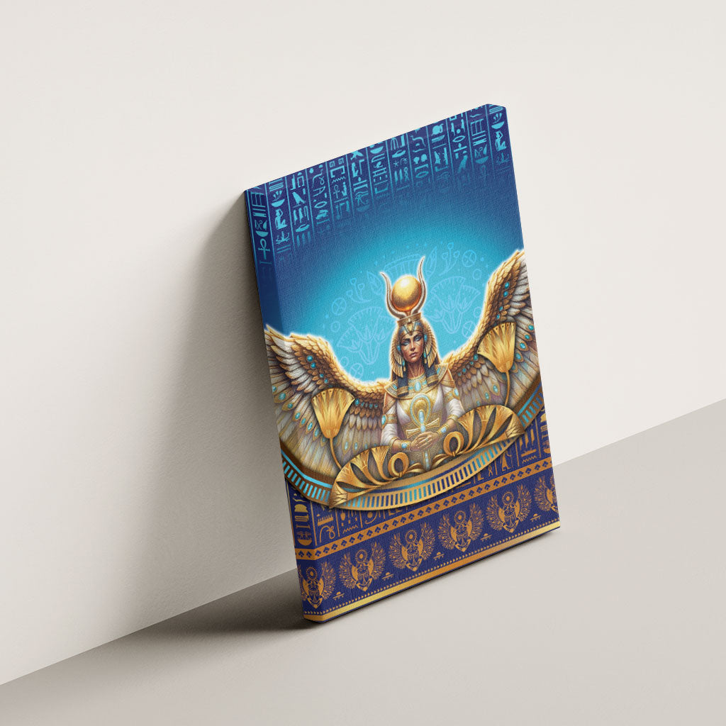 Egyptian Goddess Isis Canvas Wall Art Ancient Mythology Winged Queen