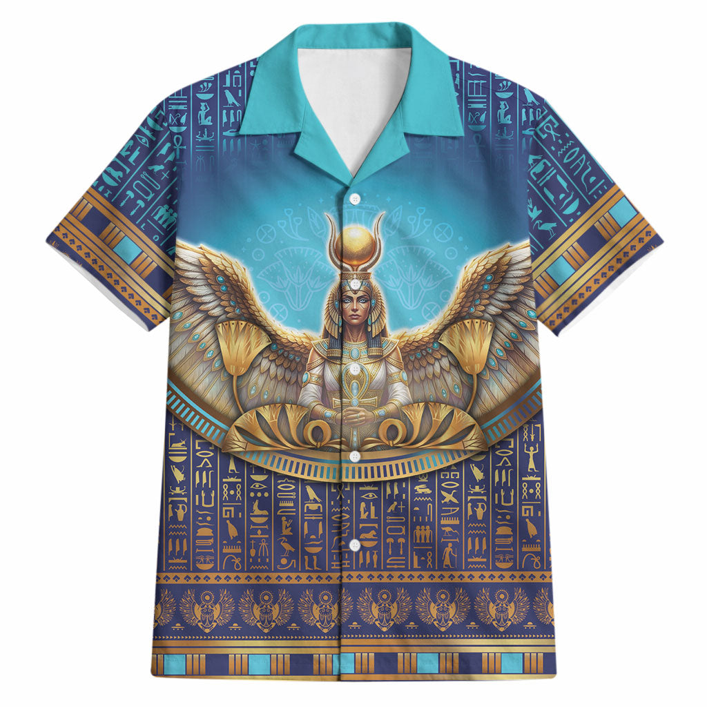 Egyptian Goddess Isis Hawaiian Shirt Ancient Mythology Winged Queen