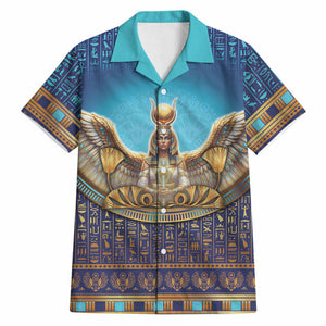 Egyptian Goddess Isis Hawaiian Shirt Ancient Mythology Winged Queen